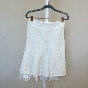 Louis Verda White Skirt Size Small
